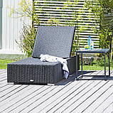 Лаунж столик квадрат чорний (Гальванізована сталь і граніт), buuba, фото 3