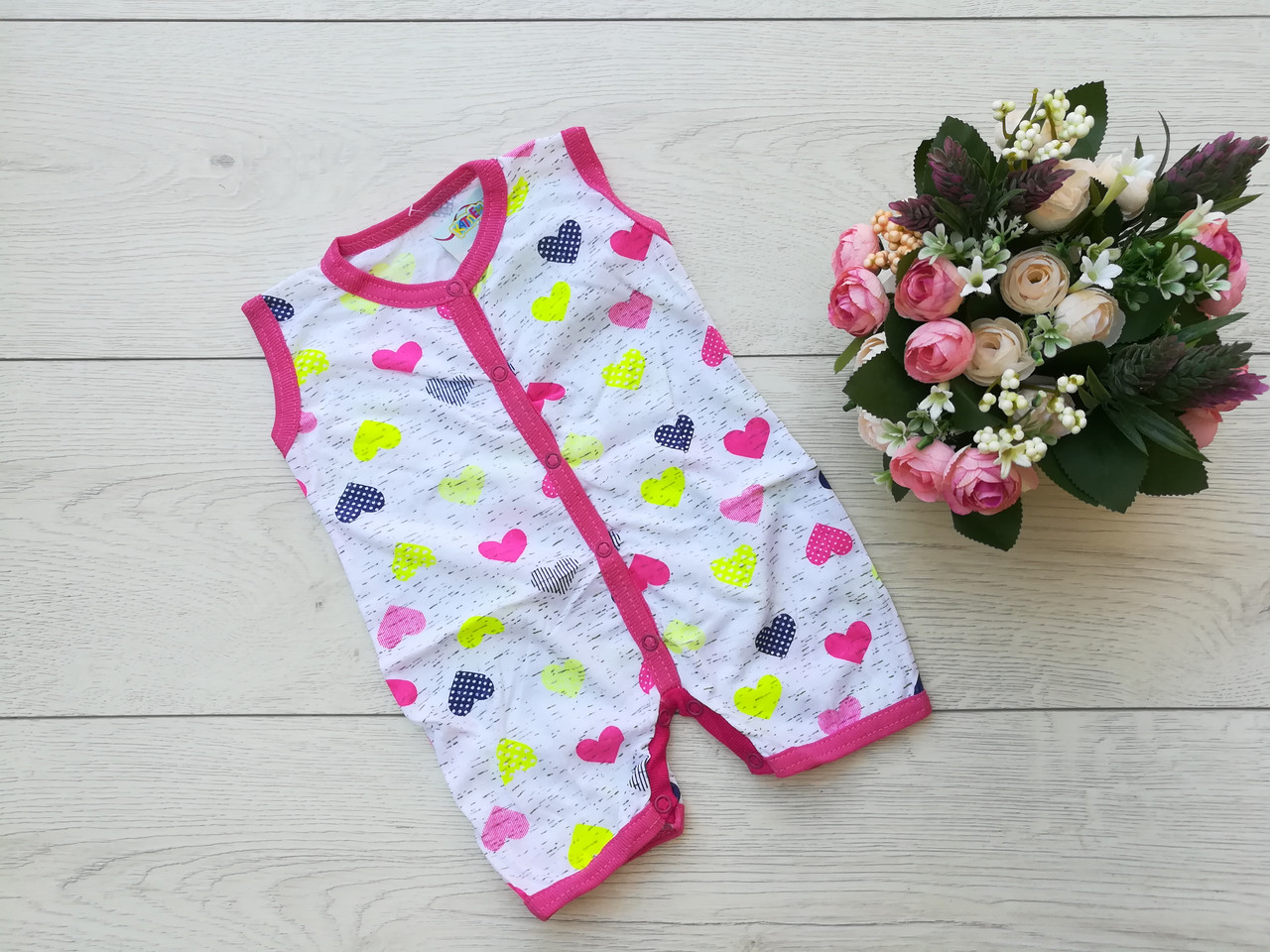 Песочник "Сердечки" 62,68 и 74р., фото 1