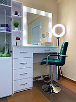 Кресло Augusto Arm GD-Modern Office з підлокітниками, пурпуровий 1010 шкірозамінників на золотій хрестовині з колесами, фото 8