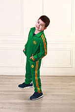 Костюм дитячий спортивний зелений з жовтими смужками Point ONE, фото 2