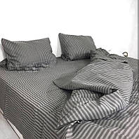 Двуспальный постельный комплект - Серая полоска