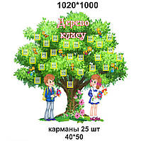 Стенд - дерево класу з кишенями для фото