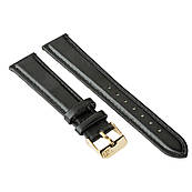 Ремінець для годинника ZIZ (насичено — чорний, золото)