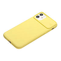 Чехол для Apple iPhone 11 Pro Max Sliding Camera Cover Желтый