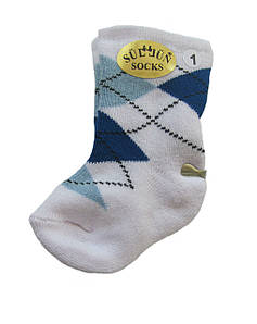 Шкарпетки для хлопчика Sullun білі 6 місяців