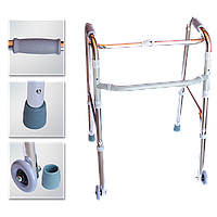 Ходунки складные для реабилитации на двух колесах (передвижные) GM912L Gamma опорно-двигательный аппарат