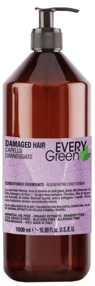 Відновлювальний кондиціонер DIKSON Every Green Damaged Hair Regenerating Conditioner 1000 мл