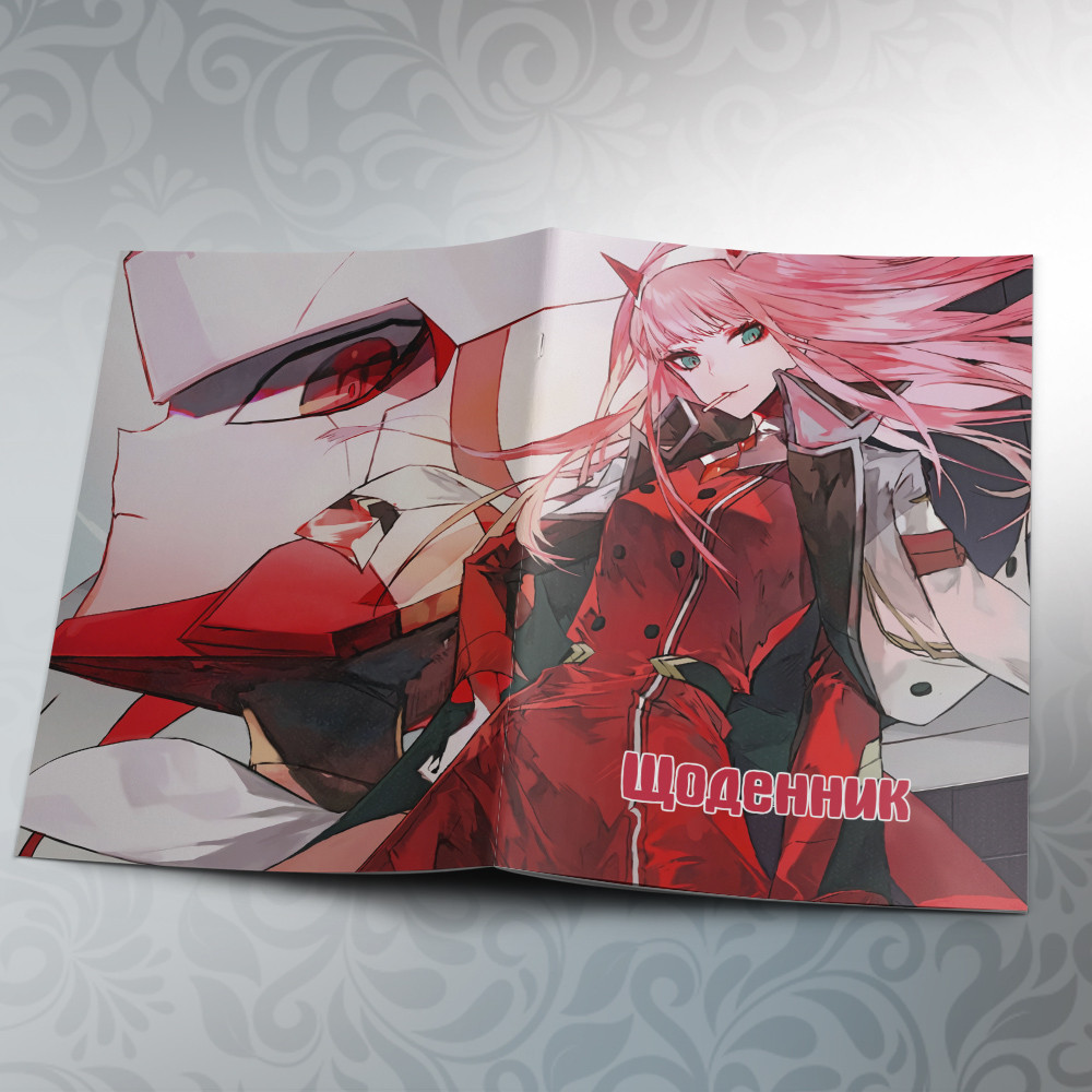 Щоденник шкільний м'яка обкладинка Darling in the Franxx