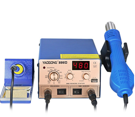 Термоповітряна паяльна станція YAOGONG 886D 700W з феном і паяльником