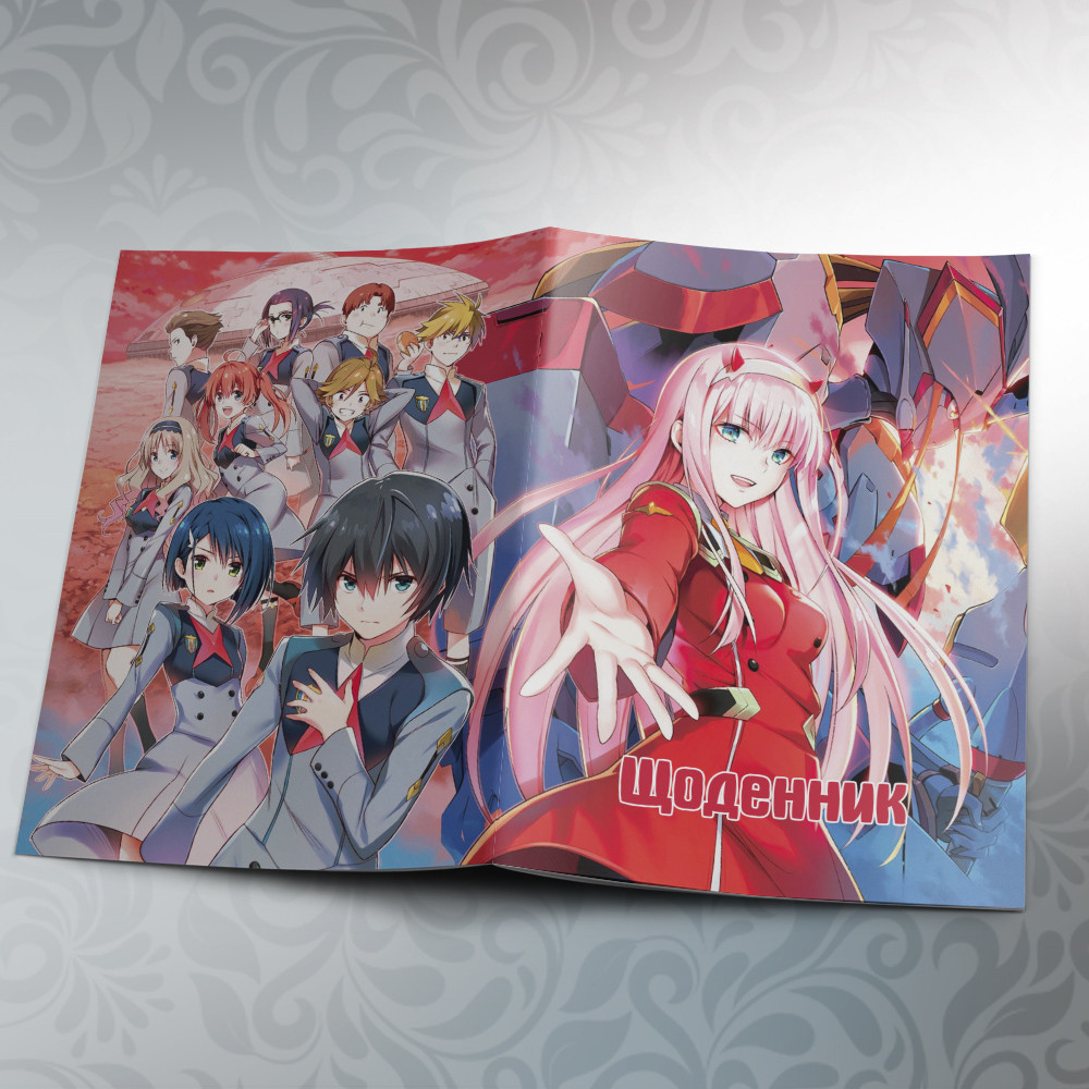 Щоденник шкільний м'який обкладинка Darling in the Franxx 11