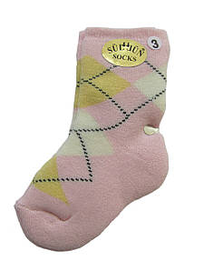 Шкарпетки махрові для дівчинки Sullun рожеві, 12-18 міс.