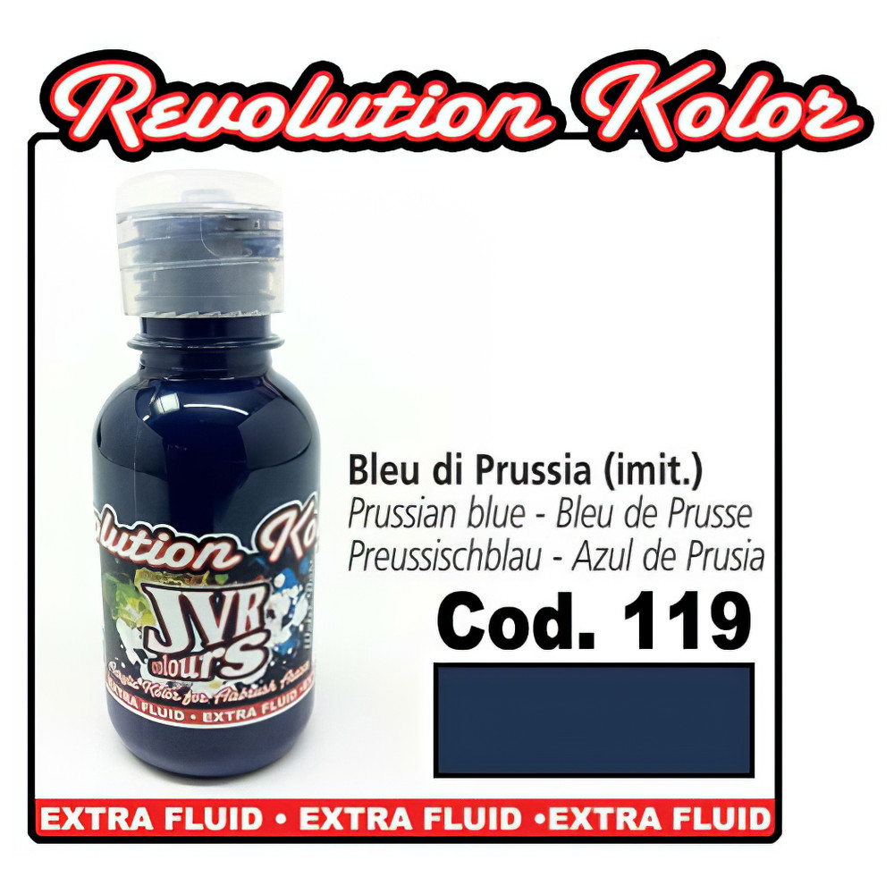 Непрозрачная краска прусский синий Revolution Kolor #119 10 мл JVR 696119/10 - фото 2 - id-p1195004627