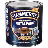 Краска для металла 3 в 1 Hammerite молотковая медная 2.5 л.