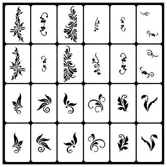 Трафарети для нігтів Uairbrush Вензелі №120, фото 2