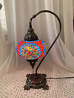 Настільний вигнутий турецький світильник кэмэл Sinan з мозаїки ручної роботи Кольоровий 2