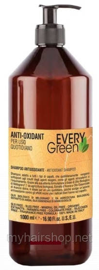 Шампунь для щоденного застосування DIKSON Every Green Anti-Oxidant Shampoo 1000 мл