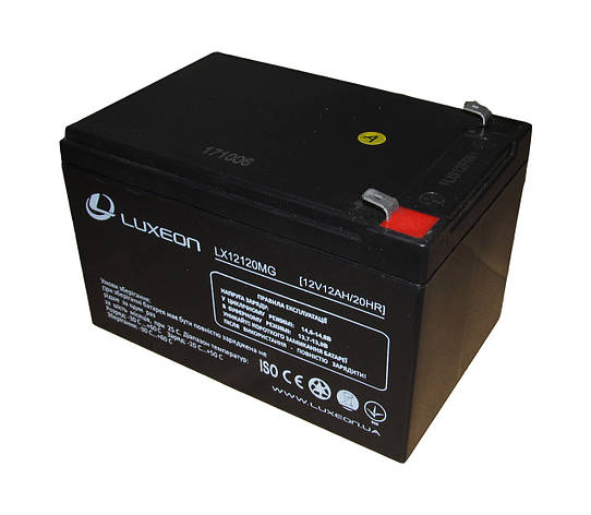 LUXEON LX12120 — 12 В — 12 А·год — мультигелевий акумулятор, AGM, фото 1