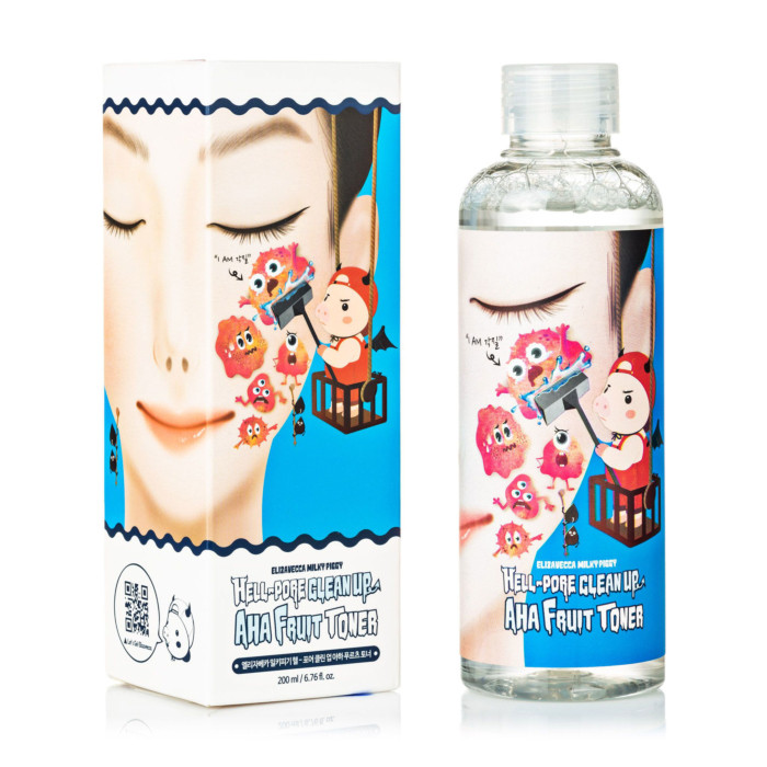 Тонік із фруктовими кислотами Elizavecca Face Care Hell-Pore Clean Up Aha Fruit Toner 200 мл