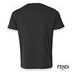 Футболка чоловіча чорна з принтом FENDI "змійка" Ф-10 BLK XXL(Р) 20-834-020, фото 4