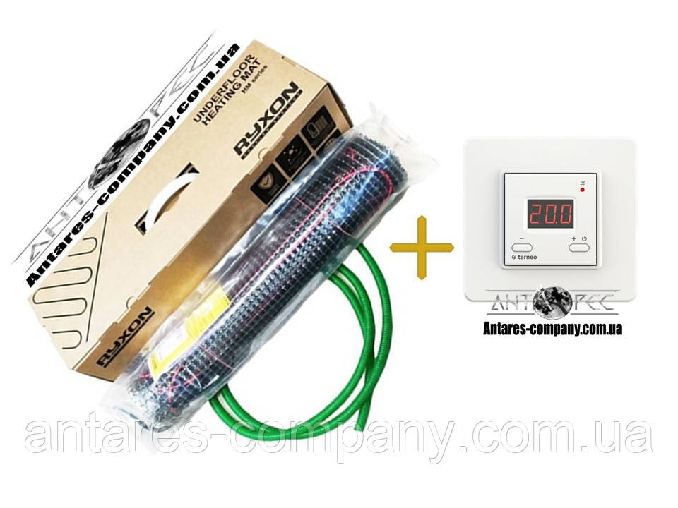 Під плитку ультратонний мат Ryxon HM-200 (4.5 м.кв) з цифровим Terneo ST