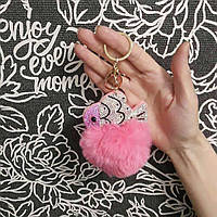 Брелок на ключі рибка хутряна