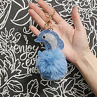 Брелок на ключі дельфін хутряний