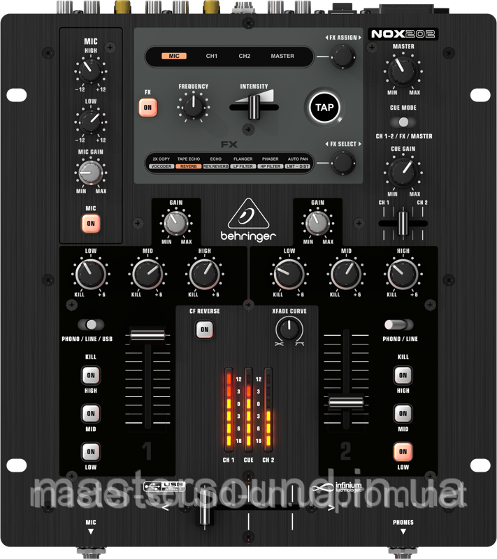 DJ мікшер Behringer PRO MIXER NOX202