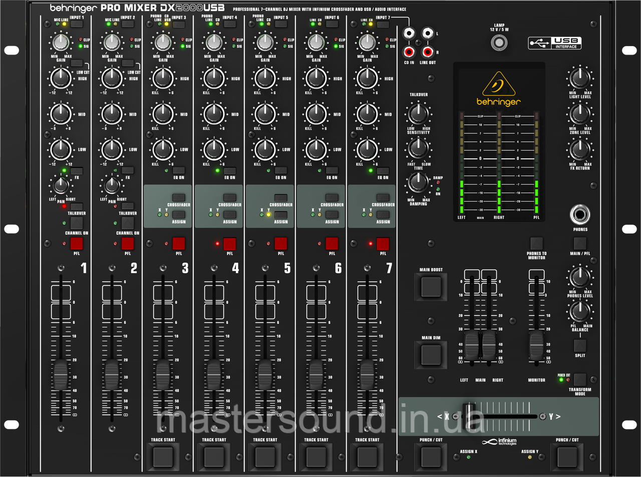 Dj мікшер Behringer DX2000USB PRO MIXER