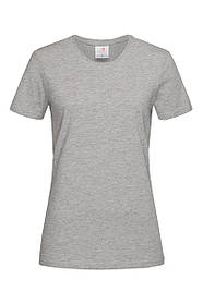 Футболка CLASSIC жіноча сіра (меланж)