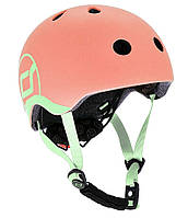 Шолом захисний дитячий Scoot and Ride, персик, з ліхтариком, 45-51 см XS/S (SR-181206-PEACH)