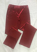 Штани жіночі стрейч сатин червоні