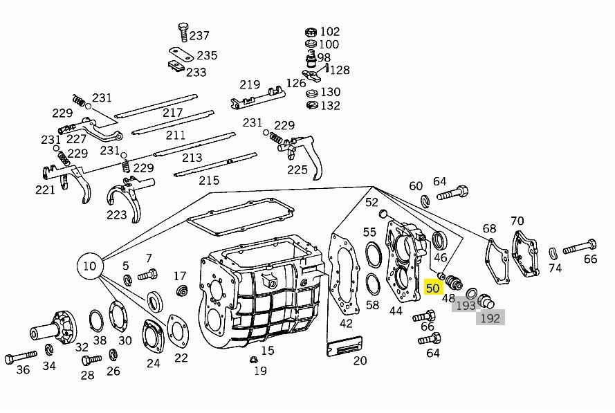 Сальник редуктора спідометра Mercedes 608D 011 997 64 47 Mercedes-Benz