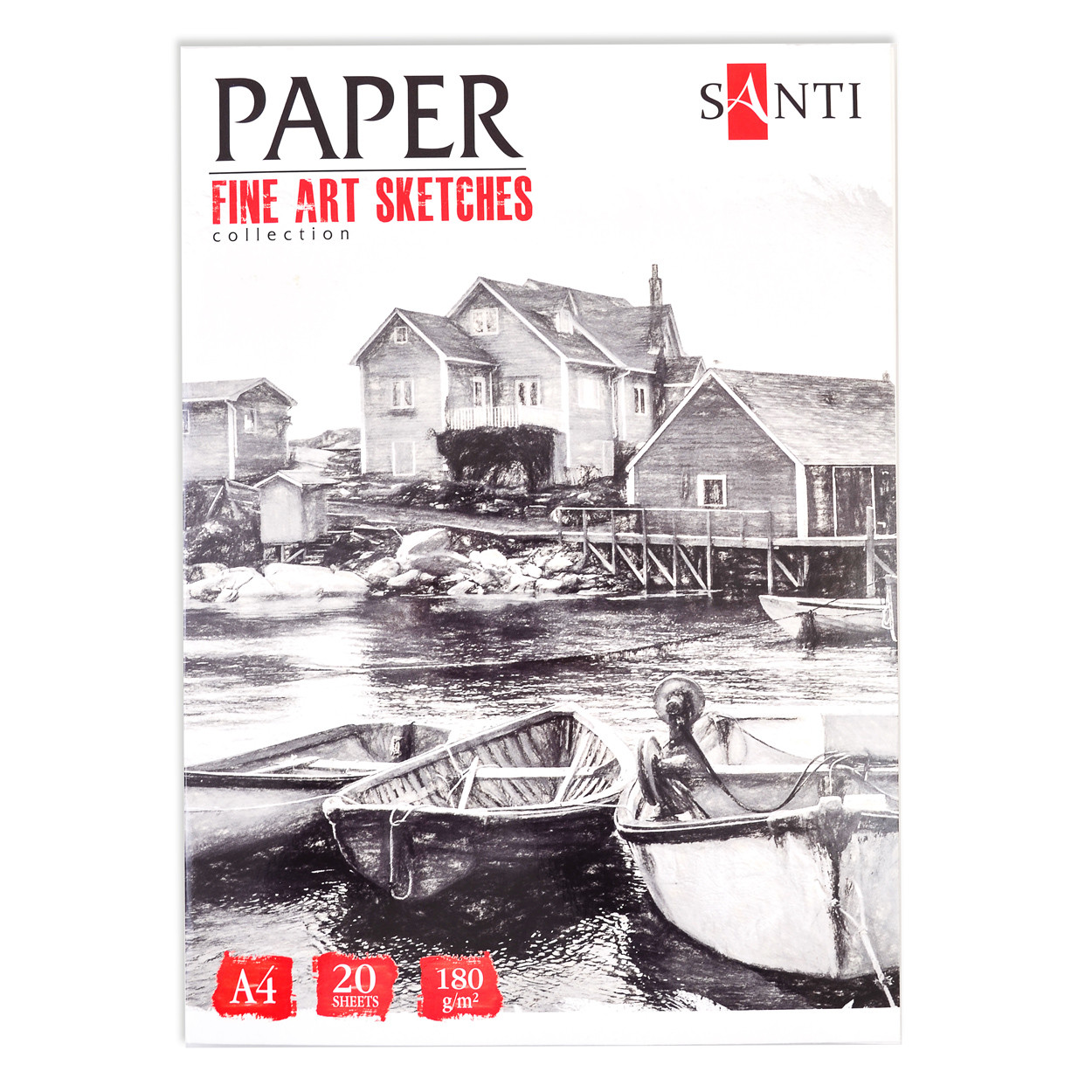 Набор бумаги для рисования А4 "Fine art sketches", 20 л. - фото 1 - id-p1197183548