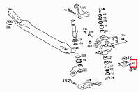 Крышка шкворня нижняя Mercedes 970 332 02 33 Mercedes-Benz