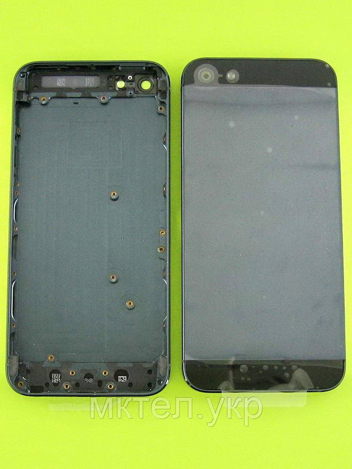 Задня кришка iPhone 5 без логотипу, чорний