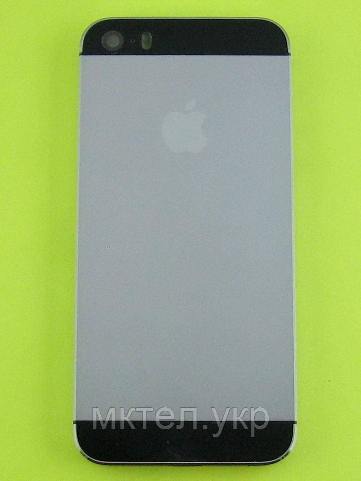 Задня кришка iPhone 5S з кнопками, чорний Original PRC