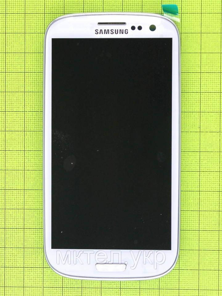 Дисплей Samsung Galaxy S3 i9300 в зборі, білий self-welded