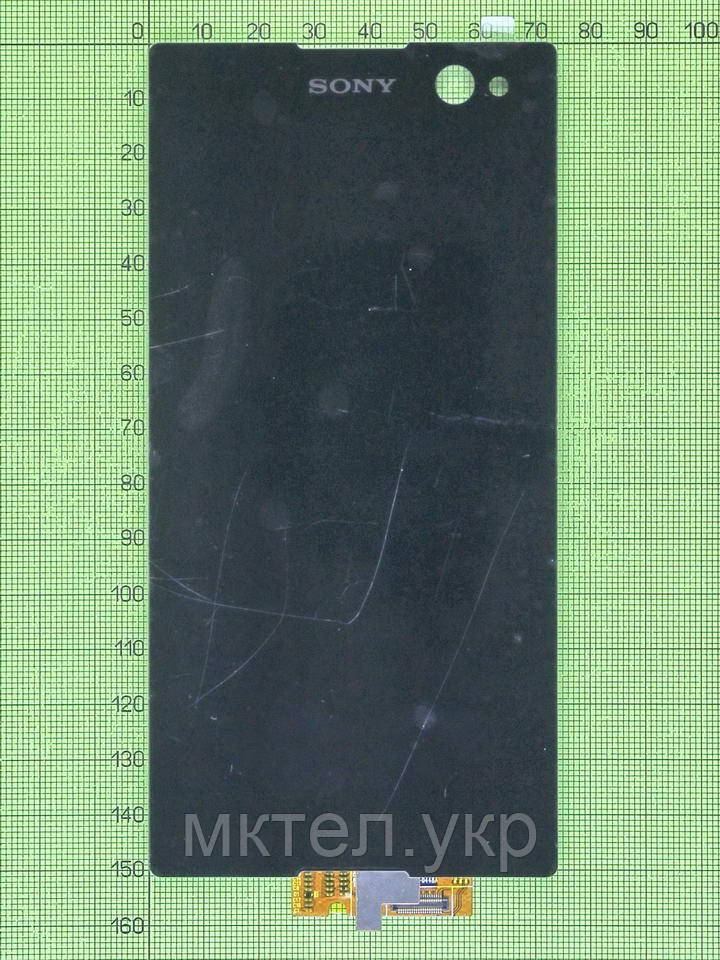 Дисплей Sony Xperia C3 D2502 з сенсором, чорний Original PRC