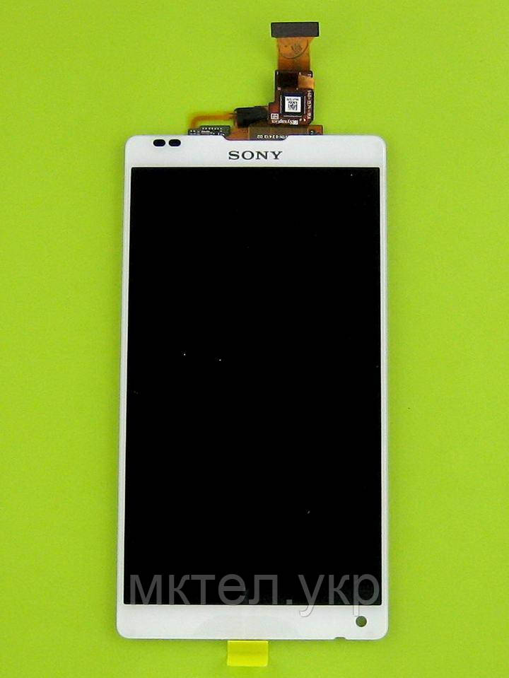 Дисплей Sony Xperia ZL C6502 L35h з сенсором, білий Original PRC