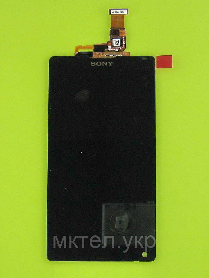 Дисплей Sony Xperia ZL C6502 L35h с сенсором, черный Original PRC - фото 1 - id-p449361307