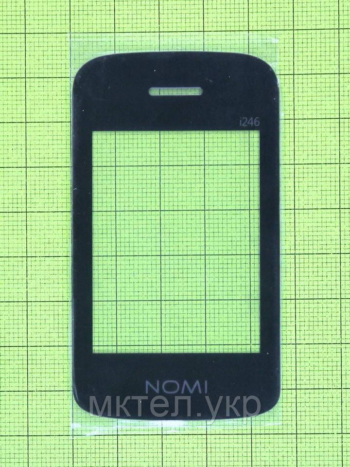 Скло передньої панелі Nomi i246, чорний Оригінал