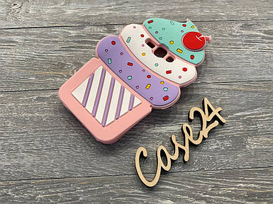 Гумовий 3D чохол для Samsung Galaxy J1 2016 Duos SM-J120 Ice cream