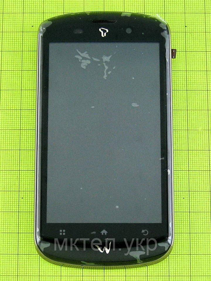Дисплей FLY IQ280 Tech з сенсором, панеллю, елементами, чорний Оригінал #M011A009011