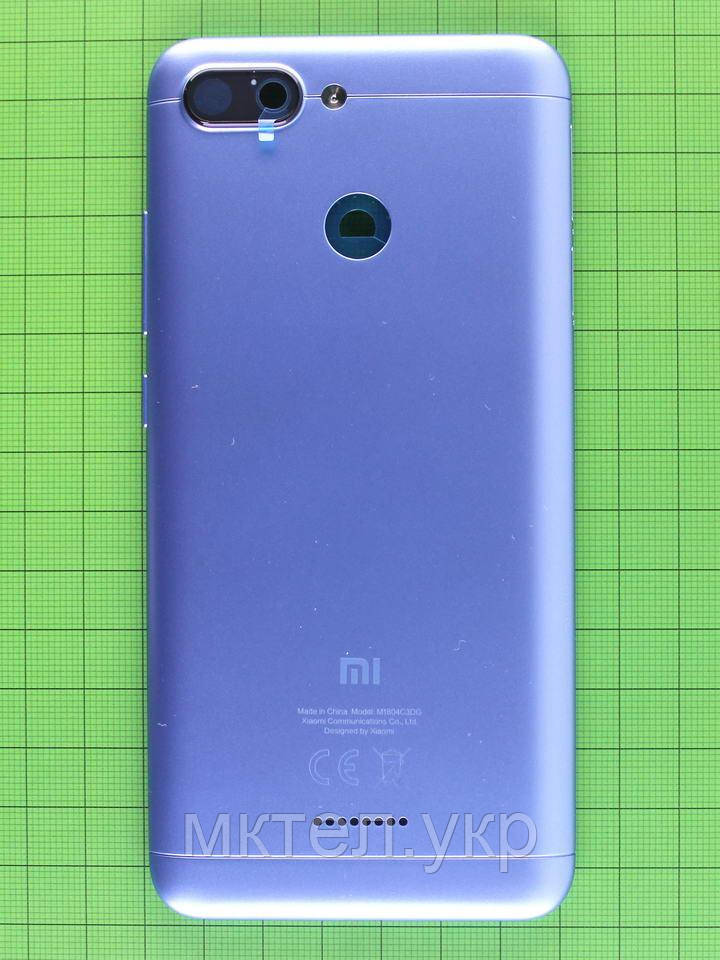 Задня кришка Xiaomi Redmi 6, синій Оригінал #552228830021