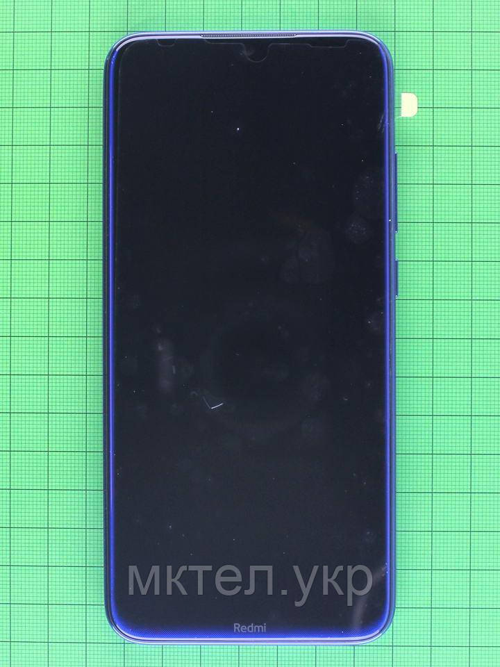 Дисплей Xiaomi Redmi Note 8 з сенсором, корпусом, синій Оригінал #5600030C3J00