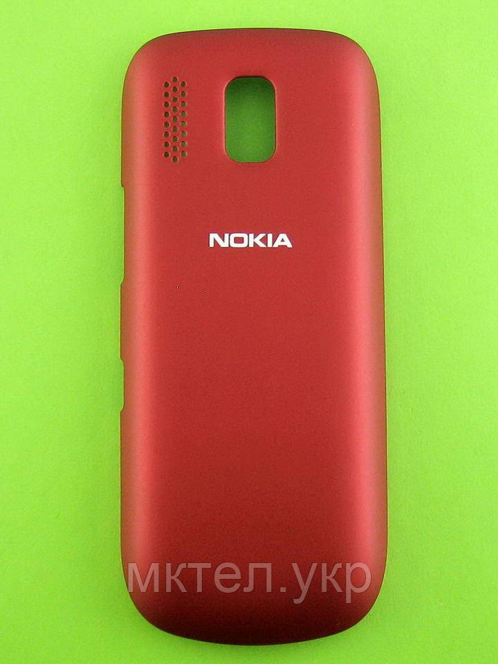 Кришка батареї Nokia Asha 203, червоний Оригінал #9447721
