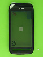 Сенсор Nokia 603 з панеллю, чорний Оригінал #0089W24