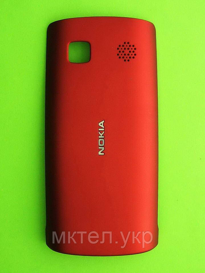 Кришка батареї Nokia Asha 500 Dual SIM, червоний Оригінал #0258969