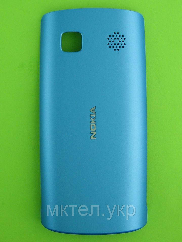 Кришка батареї Nokia Asha 500 Dual SIM, синій Оригінал #0258967