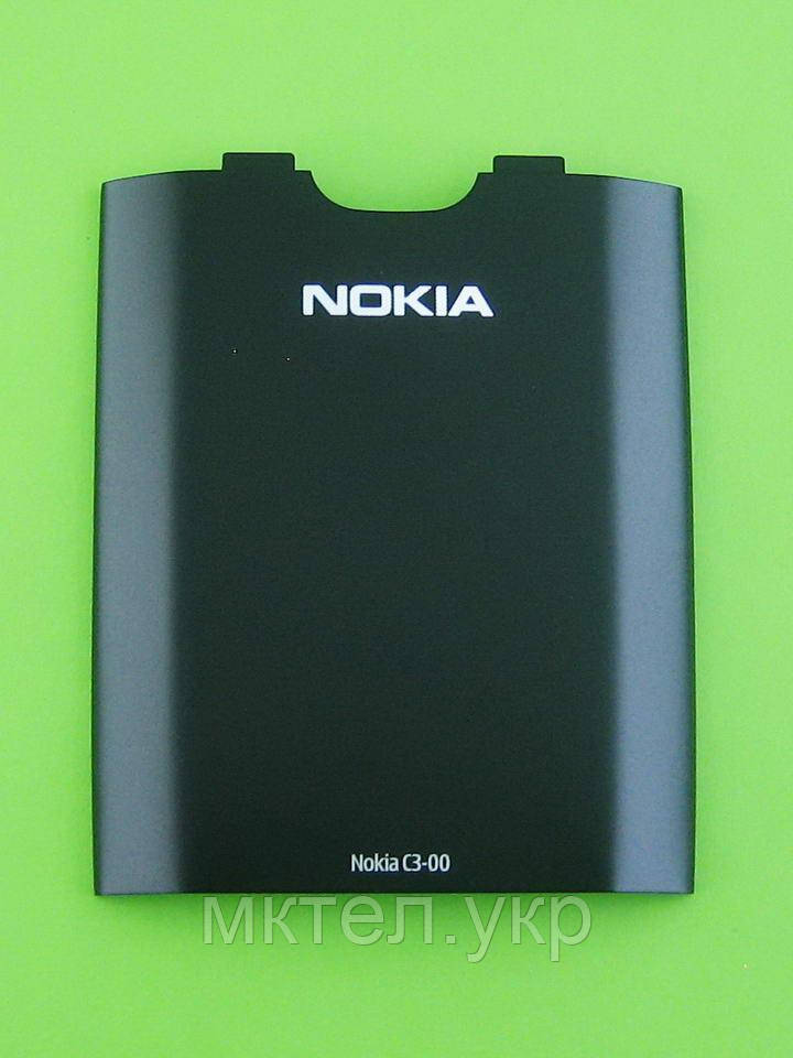 Кришка батареї Nokia C3-00, чорний Оригінал #0259047